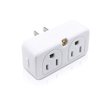 Adapter Outlet Extender, 2-Prong Mini Wall Plug, Multi Outlet Splitter W... - £14.84 GBP