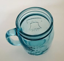 Liberty Mug with Handle Jack in the Box Collectible Blue Glass 1776 -1976 - £11.77 GBP