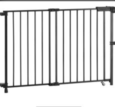 Baby Gate 29.5-43 Inches Adjustable Width 28 Inches High Dog Gate Black - $18.81