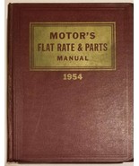 1954 Motors Flat Rate and Parts Manual Original Excellent Condition - $45.81 CAD
