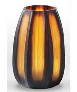 Nut Brown Cut Vase  – Viterra Art Glass - £78.21 GBP