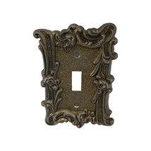 Vintage Ornate Edmar 60T Cast Metal Light Switch Plate Cover Rose Scroll - $334.12 MXN