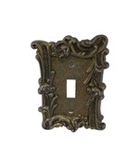 Vintage Ornate Edmar 60T Cast Metal Light Switch Plate Cover Rose Scroll - $334.12 MXN