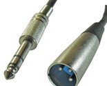 15 Ft Foot Feet 1/4&quot; Plug Balanced Trs To 3Pin Xlr Male Audio Patch Cabl... - £12.57 GBP