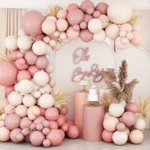 18Inch Boho Dusty Rose Pink Nude Mauve Neutral Brown Ivory White Balloon... - $32.99