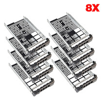 8Pcs F238F 3.5&quot; Lff Sas Sata Hdd Drive Tray Caddy For Dell Poweredge R720Xd - £70.12 GBP