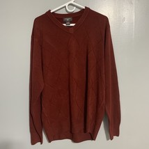 Dockers Mens Sweater V-neck Maroon Comfort Touch Size XL - $14.78 CAD