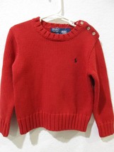 POLO RALPH LAUREN Boys Red Pony Logo Sweater 4 NWT - $466.86 MXN