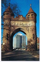 Connecticut Postcard Hartford Hotel Statler Bushnell Park Archway - £1.51 GBP