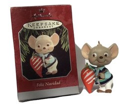 1998 Hallmark Keepsake “Feliz Navidad” Mouse Ornament New Christmas Item - £4.99 GBP