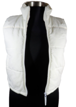Stitch Trend Women&#39;s White Zip Puffer Vest Size Medium - $14.99