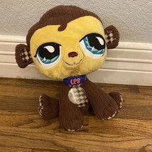 Littlest Pet Shop Hasbro plush monkey 2007 9&quot; stuffed animal vip - $7.20
