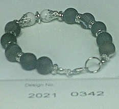 Bracelet,Howlite Gemstone-facilitates-spiritual-patience 0342 - £8.38 GBP