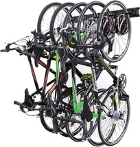Netwal Bike Storage Rack Wall Mount Garage Hanger For 5 Bicycles And 3 Helmets, - £37.59 GBP