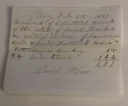 3 Handwritten Receipts 1867 Troy Michigan James Stanley George Nutting D... - $37.01