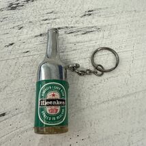 Vtg Hieeneken Beer Can Mini Keychain Butane Refillable Lighter - $14.85