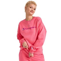 MSRP $50 Champion Women&#39;s Plus Size Powerblend Classic Crew Pink Size 1X - £12.05 GBP
