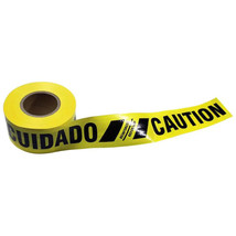 PRESCO yellow caution tape reinforced Item #576273  3 inch X 300 feet - $130.29 MXN