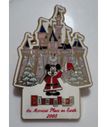 Disney DLR Christmas Merriest Place 2005 Mickey Mouse Castle Pin LE 2500 - $27.05 CAD