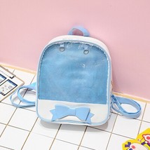 Clear Transparent Backpa Women Harajuku Bow-knot Itabags Bags School Bags for Te - £37.67 GBP