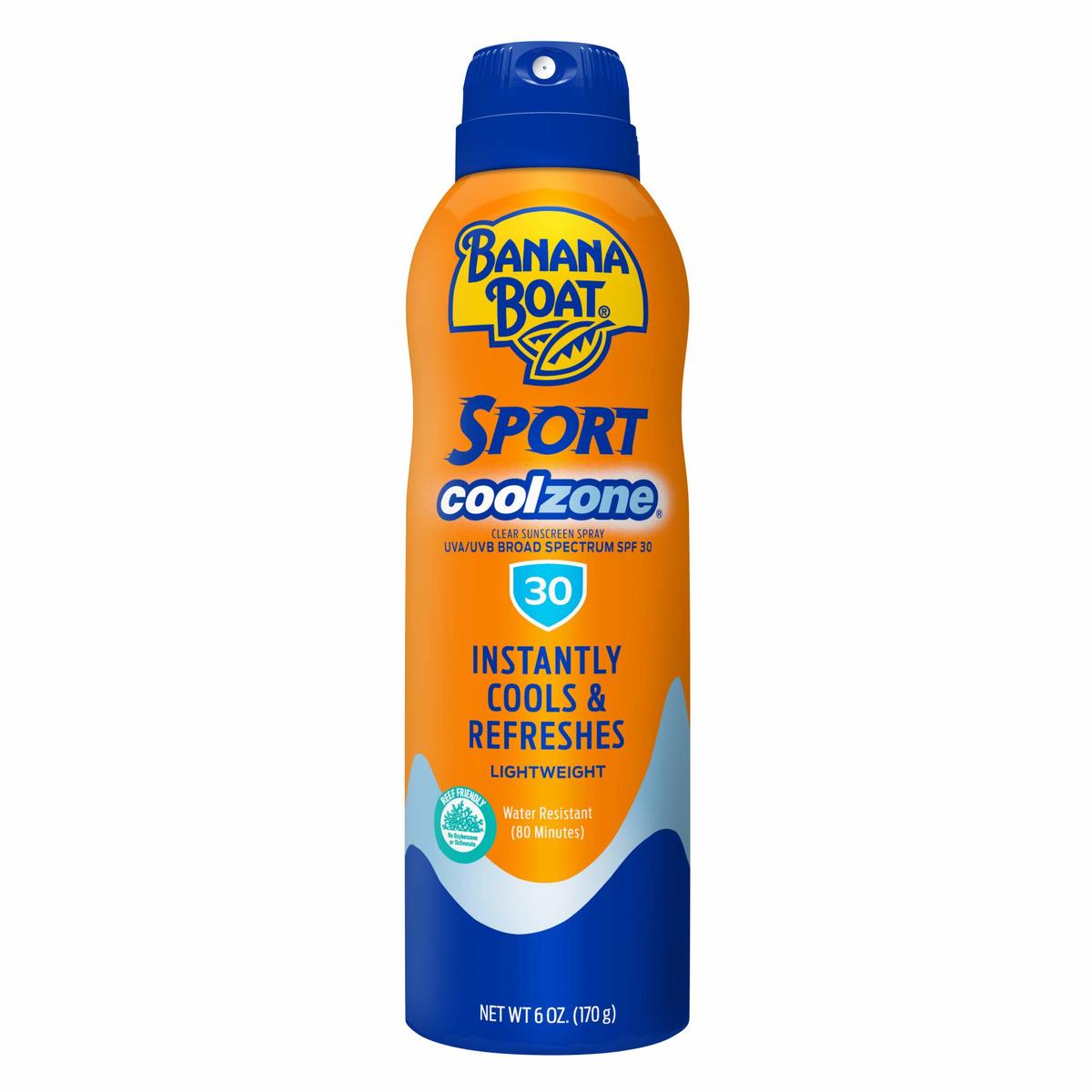 Banana Boat Sport Cool Zone SPF 30 Sunscreen Spray, 6oz | Sport Sunscree... - $13.36 Banana Boat Sport Cool Zone SPF 30 Sunscreen Spray, 6oz | Sport Sunscree... - $13.36