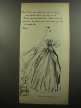 1953 Henri Bendel Dress Ad - Young-Timers make much of big nights - $18.49