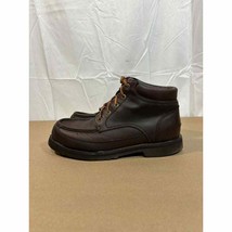 Cabelas Boots Mens 8 M Chukka Lace up Waterproof Work Moc Toe Brown Leather - $44.96