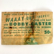 Vintage Bobby Caster Waaay Out There Bobbers Insert Paper Brochure Instructions - £10.31 GBP