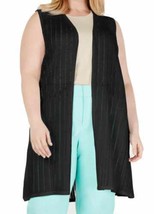 allbrand365 designer Womens Plus Size Pointelle Sweater Vest,Deep Black,3X - £35.72 GBP