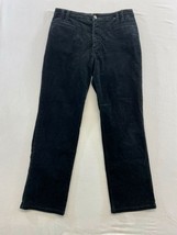 FDJ French Dressing Black Corduroy Pants Women&#39;s Size 10P Stretch Cotton Blend C - £7.77 GBP