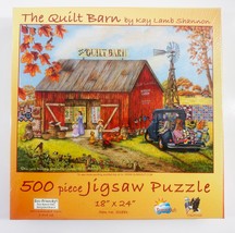 SunsOut The Quilt Barn by Kay Lamb Shannon 500 piece Jigsaw Puzzle 18” x... - $16.82