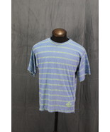Vintage Surf Shirt - Gotcha Blue with Green Coral Stripe Pattern - Men&#39;s... - $88.88 CAD