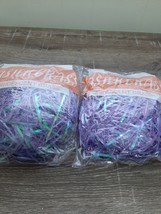 (2)  Easter Basket Grass Iridescent Purple. New - £10.13 GBP
