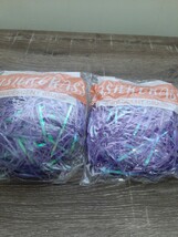 (2)  Easter Basket Grass Iridescent Purple. New - £10.21 GBP