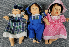 Gi-Go My Pals 8&quot; Mini Dolls Expressions Set of 3 Collector Crying Pellets Baby - £14.83 GBP