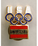 1984 Uniroyal Team Sponsor LA Olympic Games USA Hat Lapel Pin Tie Tac - £6.38 GBP