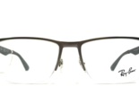 Ray-Ban Eyeglasses Frames RB6335 2855 Brown Matte Gunmetal Half Rim 54-1... - $102.63