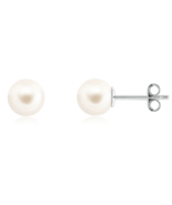 Crislu Pearl Stone Solitaire Stud Earrings 2.0 ctw June birthstone - £23.11 GBP