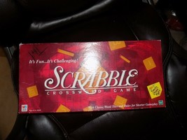 Scrabble Crossword Family Board Game Habro Milton Bradley 1999 NO TILES - $13.14