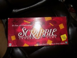 Scrabble Crossword Family Board Game Habro Milton Bradley 1999 NO TILES - £10.71 GBP