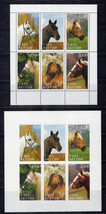 Caxa MNH Horses Perf/Imperf Equine Domesticated Animals Zayix Stamps 012... - $10.80