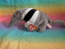 Vintage 1996 TY Beanie Babies Ants the Anteater Retired With Tags &amp; Protector - £3.06 GBP