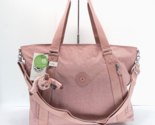 Kipling Skyler Large Shoulder Bag Zip Tote TM5601 Polyamide Rosey Rose $... - £78.97 GBP