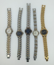 Lot of 5 Seiko Women&#39;s Dress Quartz Watches 1N00 V701 Vintage 1980s AS IS - $68.31