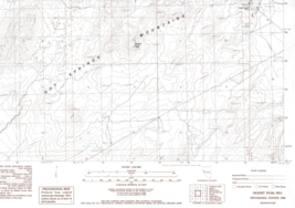 Desert Peak, Nevada 1986 Vintage USGS Topo Map 7.5 Quadrangle Topographic - £18.86 GBP