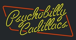 Vintage Psychobilly Cadillacs Neon Sign 20&quot;x14&quot; - £153.33 GBP