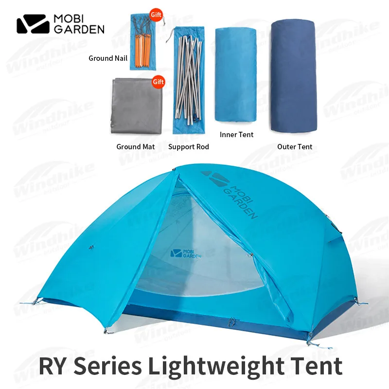 MOBI GARDEN Outdoor Camping Equipment Ultra Light Portable 1-2 People Double - £163.35 GBP+