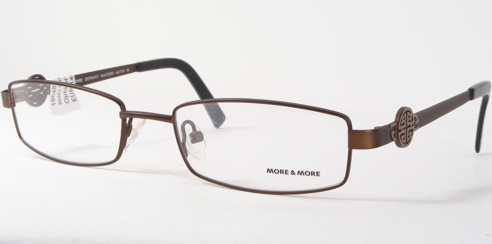 MORE &amp; MORE 50261 700 Matte Brown Bronze UNIQUE EYEGLASSES 52-18-135mm G... - $41.58