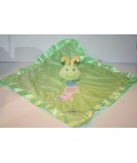 Mary Meyer Cuddle Bugs Green Satin Stripe Security Blanket Plush Caterpi... - $21.00