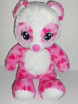 Build A Bear Pink And White Plush Panda Covered With Sweet Scent Hearts 16 Inch - £19.77 GBP